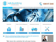 Tablet Screenshot of ajbbuilding.com.au